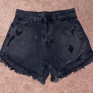 Black Denim Wild Fable Shorts (Size: 2)